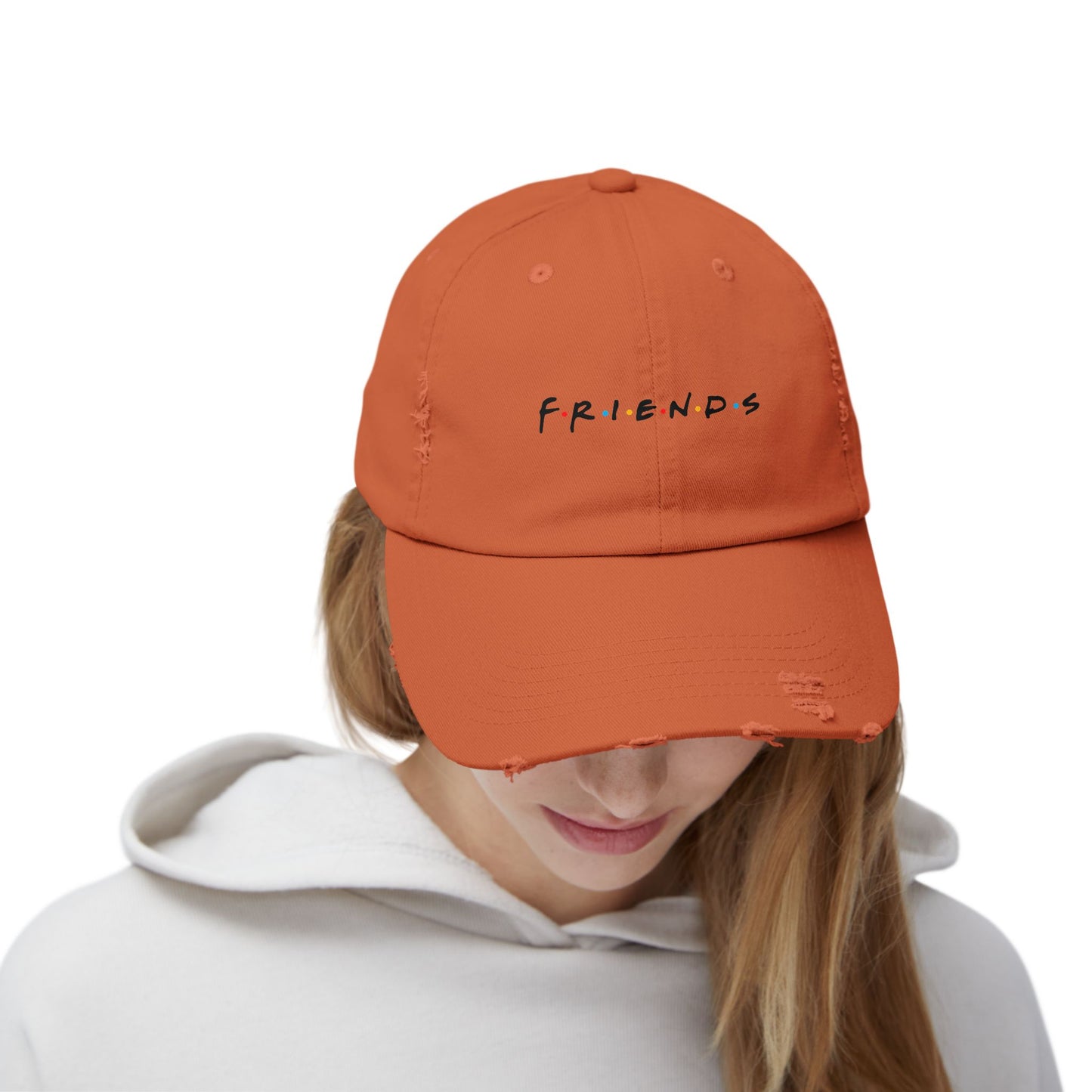 Cap Distressed 'F R I N D S'