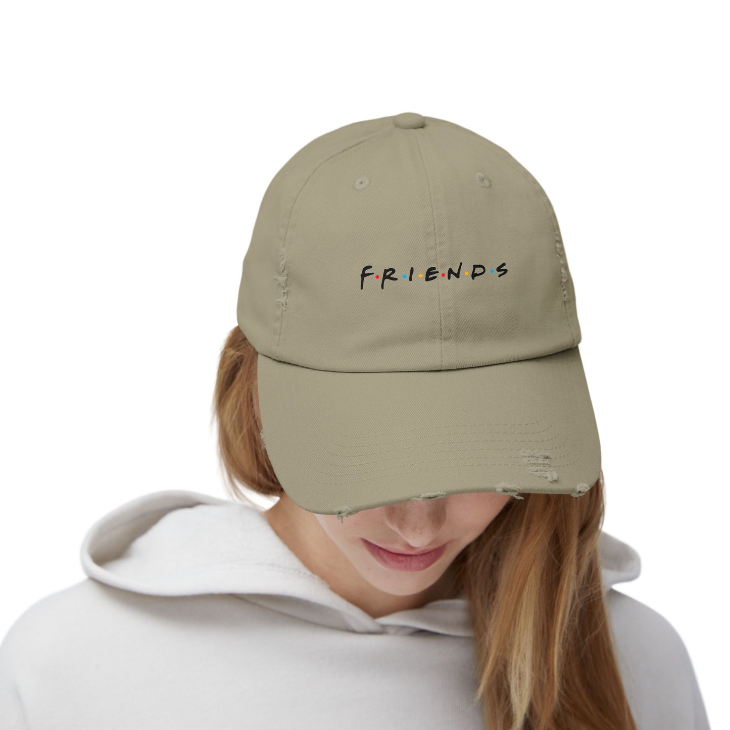 Cap Distressed 'F R I N D S'