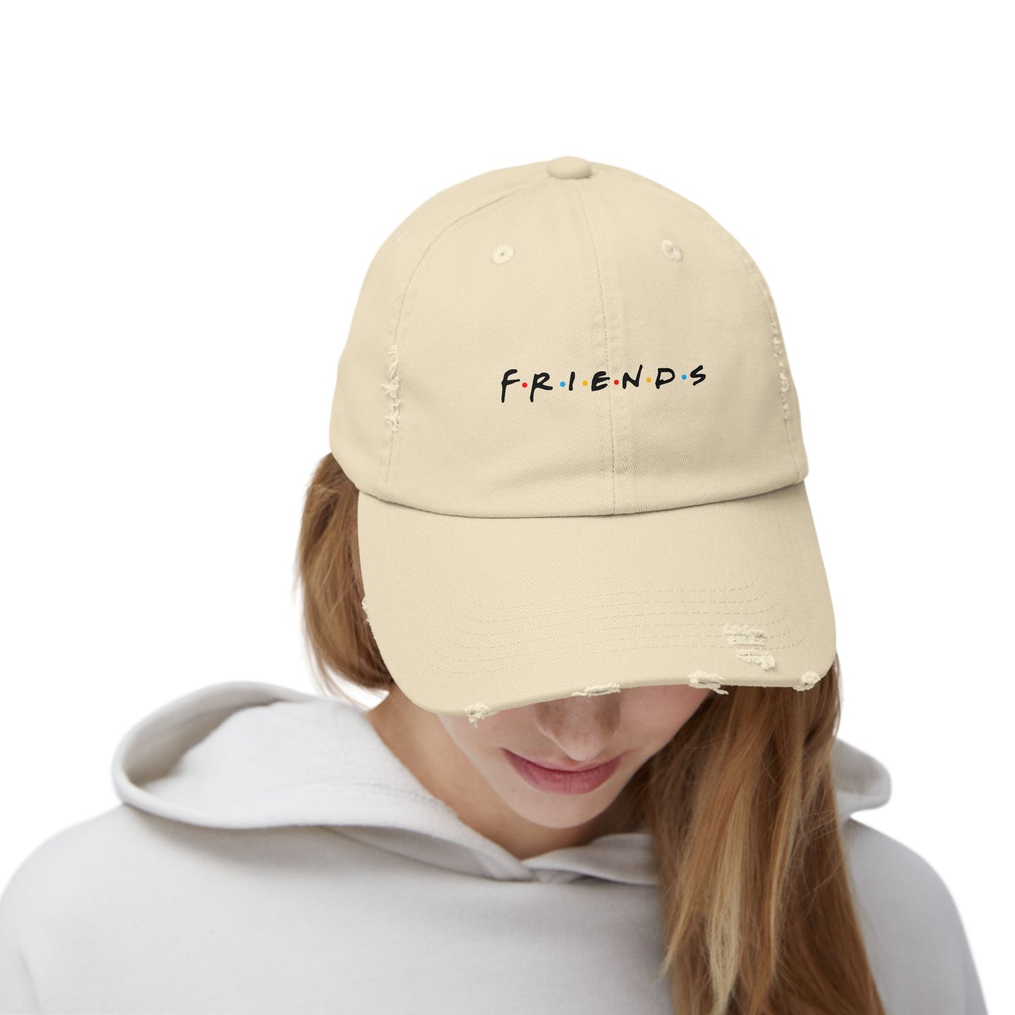 Cap Distressed 'F R I N D S'